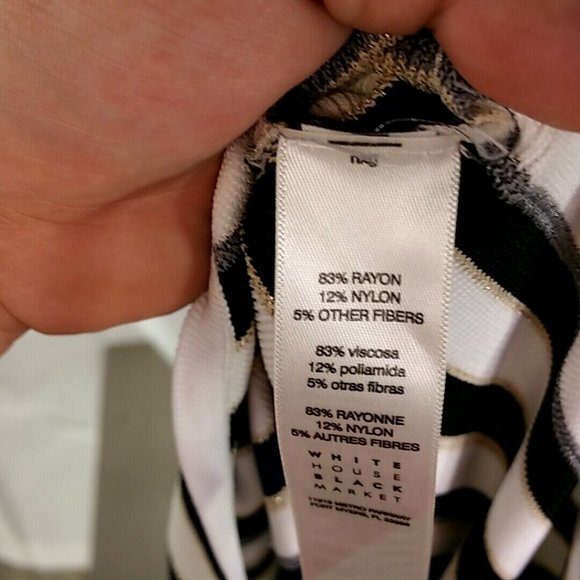 WHITE HOUSE BLACK MARKET Stripe Sweater R45 - Picture 7 of 7